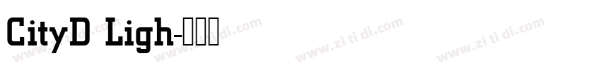 CityD Ligh字体转换